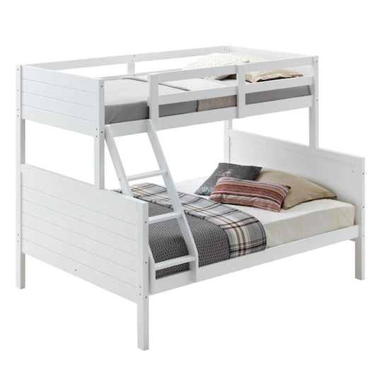 Welling Single Over Double Bunk Bed - White