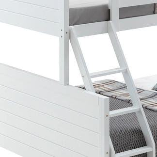 Welling Single Over Double Bunk Bed - White