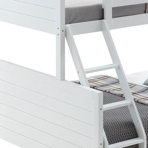 Welling Single Over Double Bunk Bed - White
