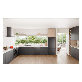 Westinghouse 425L Bottom Mount Fridge Freezer - Charcoal Black