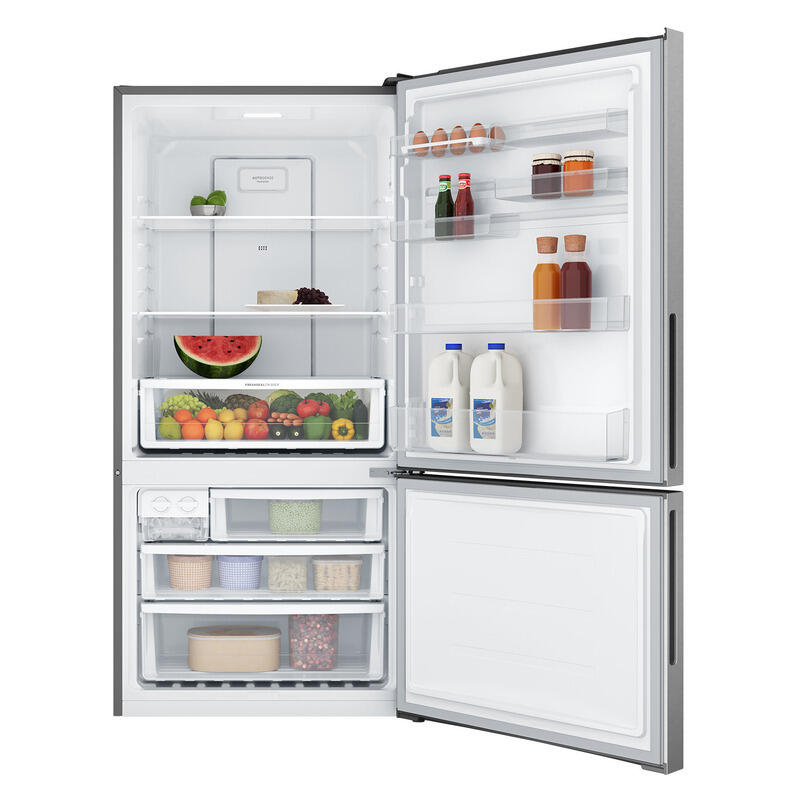 Westinghouse 496L Bottom Mount Fridge Freezer - Silver
