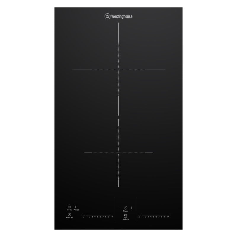 Westinghouse 30cm 2-Zone Induction Cooktop - Black