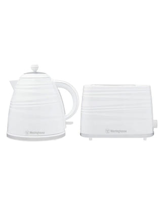 Westinghouse Kettle & Toaster Pack - White Stripe