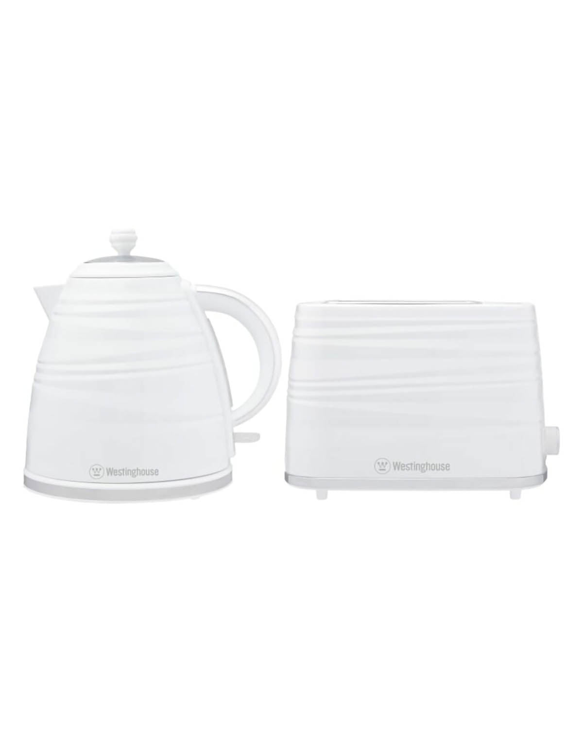 Westinghouse Kettle & Toaster Pack - White Stripe