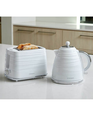 Westinghouse Kettle & Toaster Pack - White Stripe