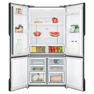 Westinghouse 564L Quad Door Fridge Freezer - Matte Black