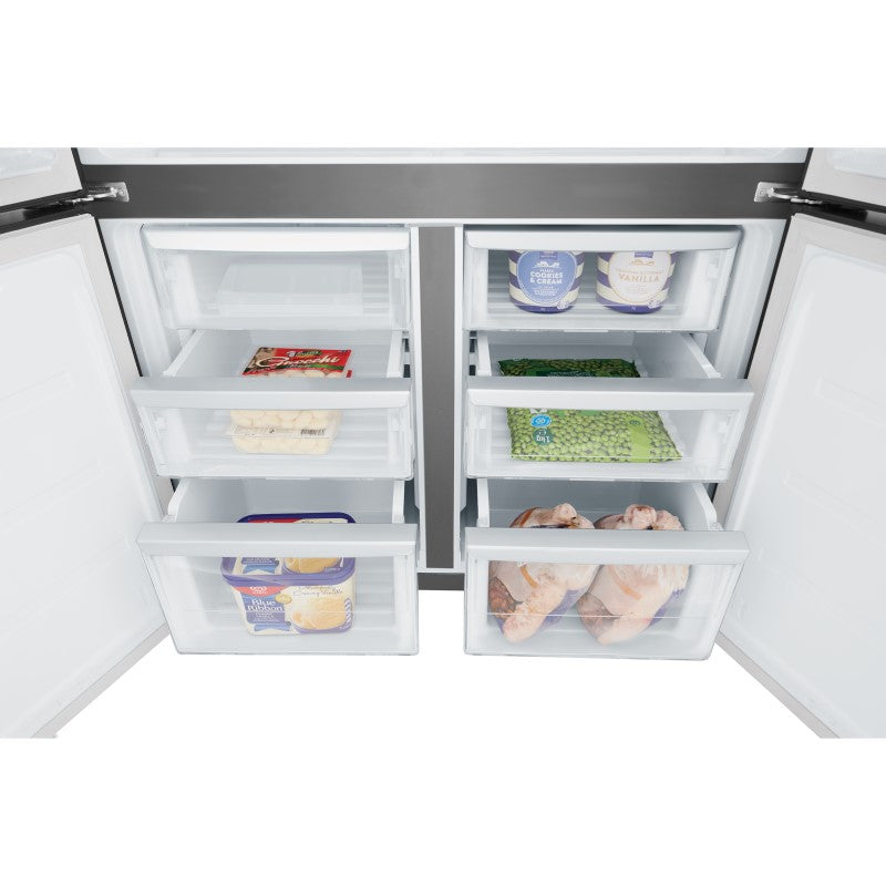 Westinghouse 564L Quad Door Fridge Freezer - Matte Black