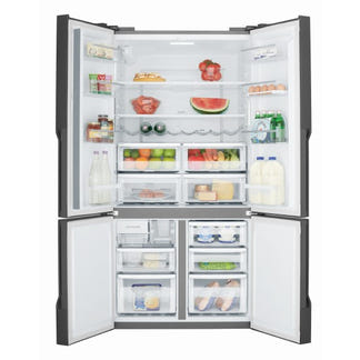 Westinghouse 564 Litre French Quad Door Refrigerator - Matte Black