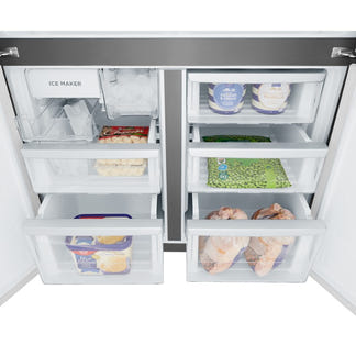 Westinghouse 564 Litre French Quad Door Refrigerator - Matte Black