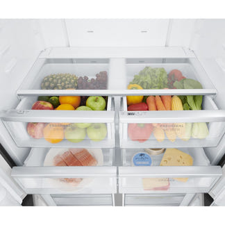 Westinghouse 564 Litre Quad Door Refrigerator with Water Tank - Matte Charcoal Black