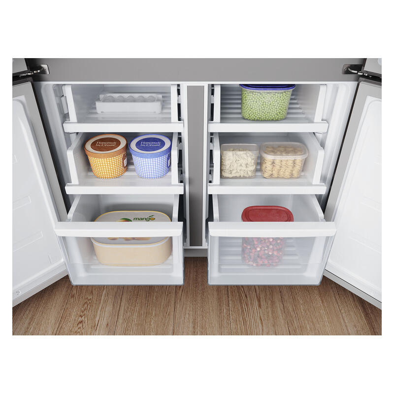 Westinghouse 564L Quad Door Fridge Freezer - Matte Charcoal Black