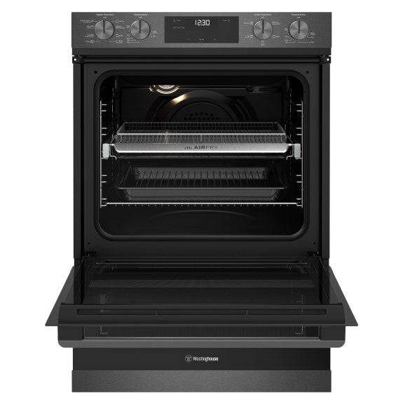 Westinghouse 60cm Multi-Function Duo Oven with Airfryer - Dark Stainless Steel