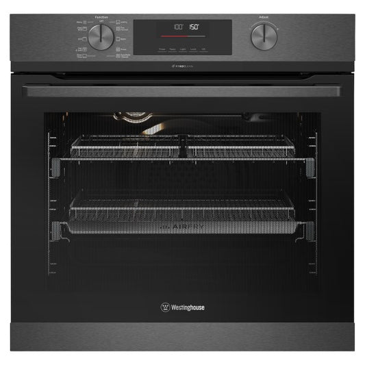 Westinghouse 60cm Mutli-Function 10 Pyrolytic Oven - Airfry-Steambake Dark SS