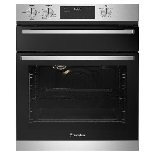 Westinghouse 60cm Multi-Function 3 Gas Oven with Separate Grill - Stainless Steel
