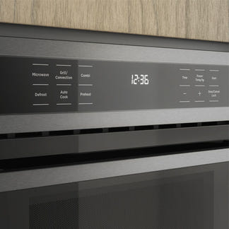 Westinghouse 45cm Built-In Combination Microwave Oven with 10 Functions - Dark Stainless Steel
