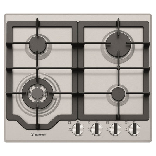 Westinghouse 60cm Stainless Steel Gas Cooktop