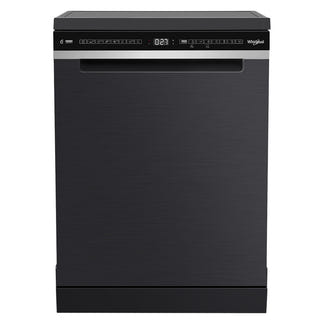 Whirlpool 60cm Freestanding Dishwasher - Black Stainless Stee