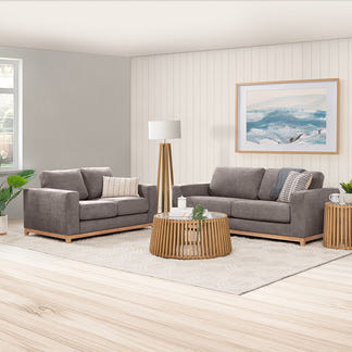 Willow 2 Seater Fabric Sofa - Dark Grey