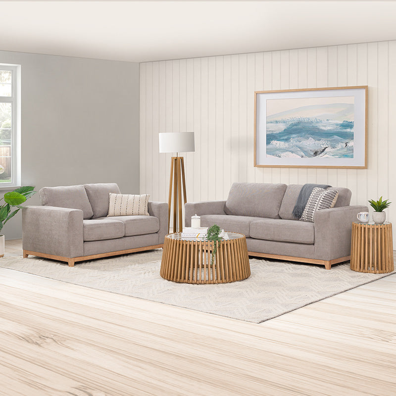 Willow 2 Seater Fabric Sofa - Light Grey