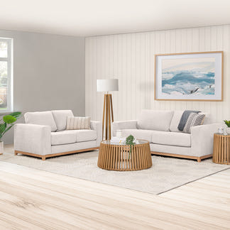 Willow 2 Seater Fabric Sofa - Ivory