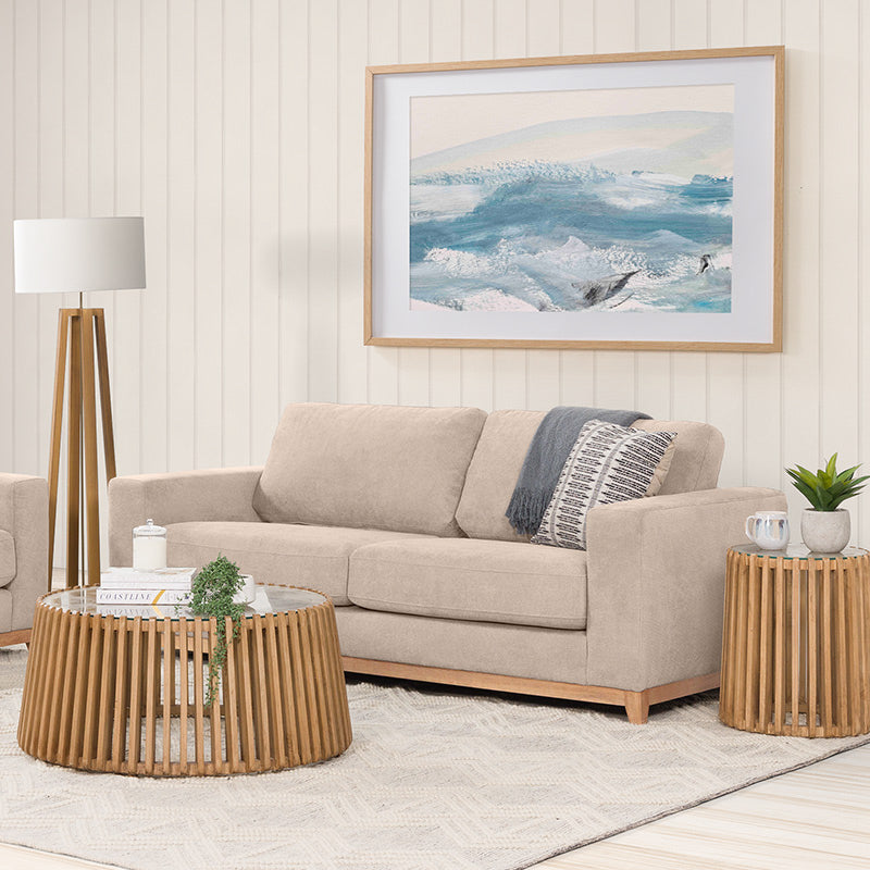 Willow 3.5 Seater Fabric Sofa - Champagne