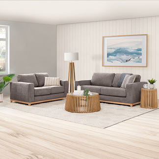 Willow 3.5 Seater Fabric Sofa - Dark Grey