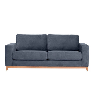 Willow 3.5 Seater Fabric Sofa - Azure