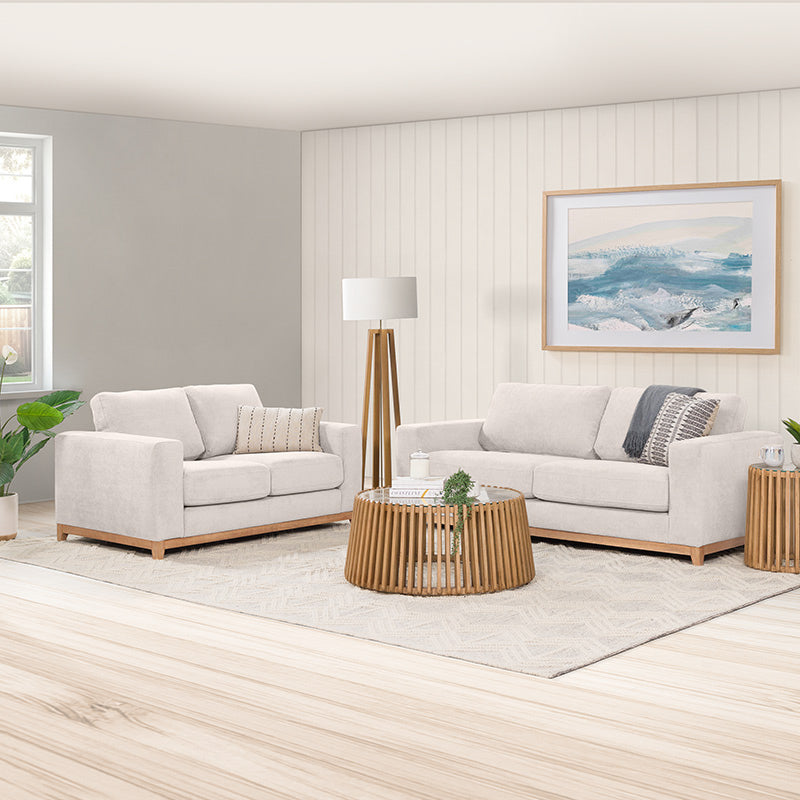 Willow 3.5 Seater Fabric Sofa - Ivory