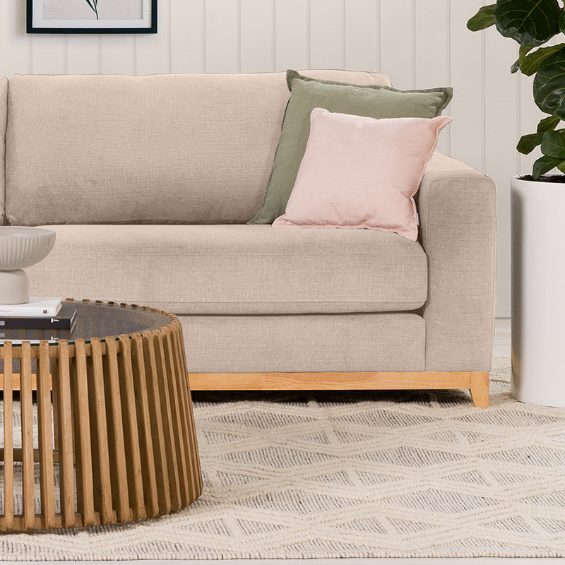 Willow 4 Seater Fabric Sofa - Champagne