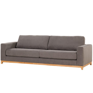 Willow 4 Seater Fabric Sofa - Dark Grey