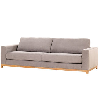 Willow 4 Seater Fabric Sofa - Light Grey