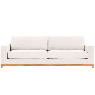 Willow 4 Seater Fabric Sofa - Ivory