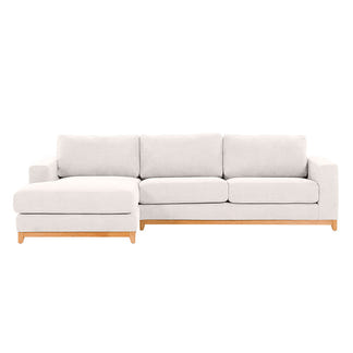 Willow 3 Seater Fabric Sofa with LHF Chaise - Ivory