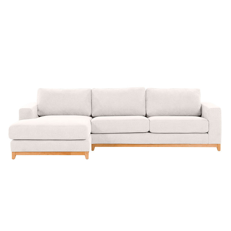 Willow 3 Seater Fabric Sofa with LHF Chaise - Ivory
