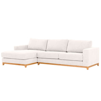 Willow 3 Seater Fabric Sofa with LHF Chaise - Ivory