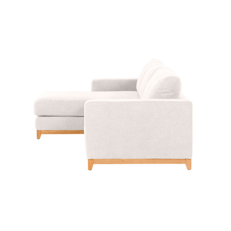 Willow 3 Seater Fabric Sofa with LHF Chaise - Ivory