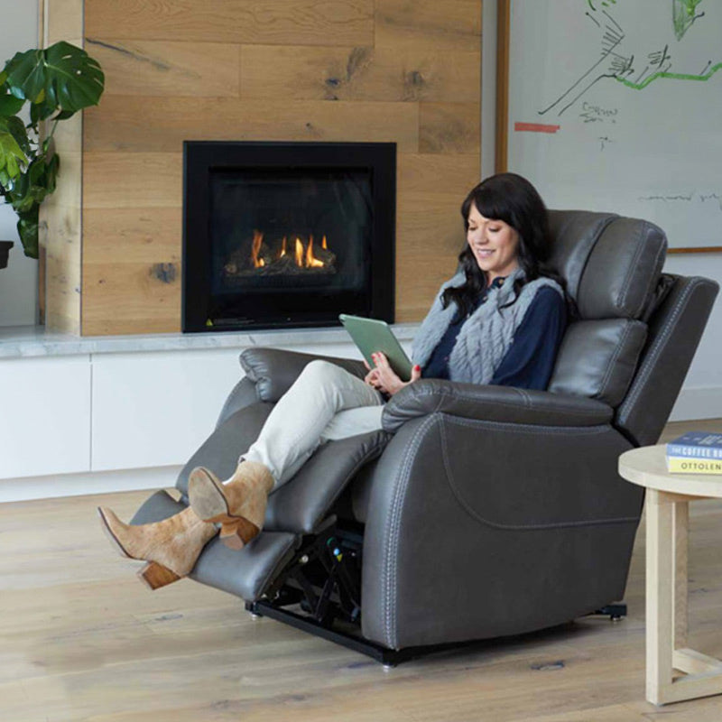 Theorem Winslow Lift & Recline Fabric Petite Armchair - Smoke