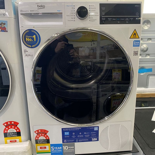 Beko 9kg Hybrid Heat Pump Dryer with Steam