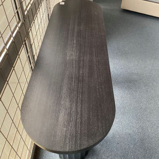 Caesar 150cm Timber Hall Table - Messmate/Black