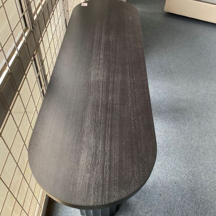 Caesar 150cm Timber Hall Table - Messmate/Black