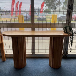 Caesar 150cm Timber Hall Table - Messmate/Natural