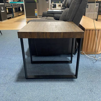 Cottage Lamp Table - Rustic Pine/Black