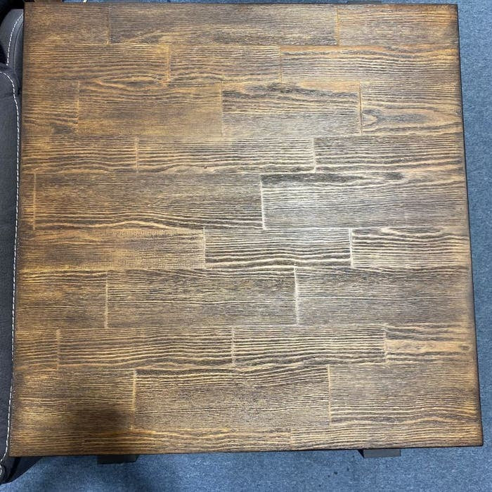 Cottage Lamp Table - Rustic Pine/Black