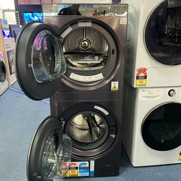 Haier 12kg-9kg Washer Dryer Combo Laundry Centre - Black