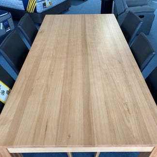 Hamilton 210cm Timber Dining Table - Messmate/Natural