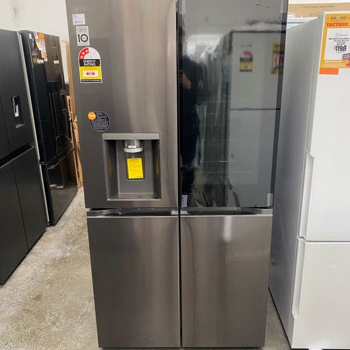 LG 642 Litre  French Door Refrigerator with InstaView - Black Stainless Steel