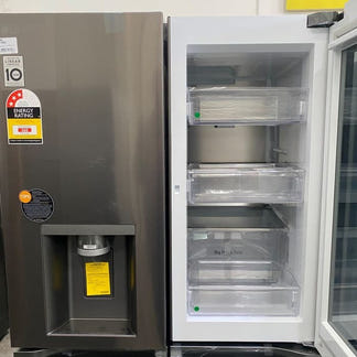 LG 642 Litre  French Door Refrigerator with InstaView - Black Stainless Steel