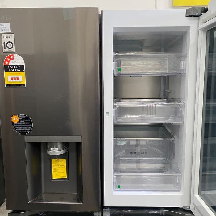 LG 642 Litre  French Door Refrigerator with InstaView - Black Stainless Steel