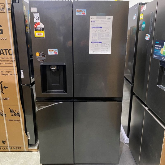 LG 635 Litre Side By Side Fridge - Matte Black