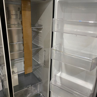 LG 635 Litre Side By Side Fridge - Matte Black